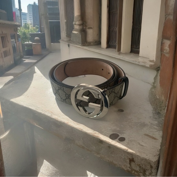 Gucci GG Supreme W/G Buckle Belt Size 100 cm $490 - Picture 7 of 9